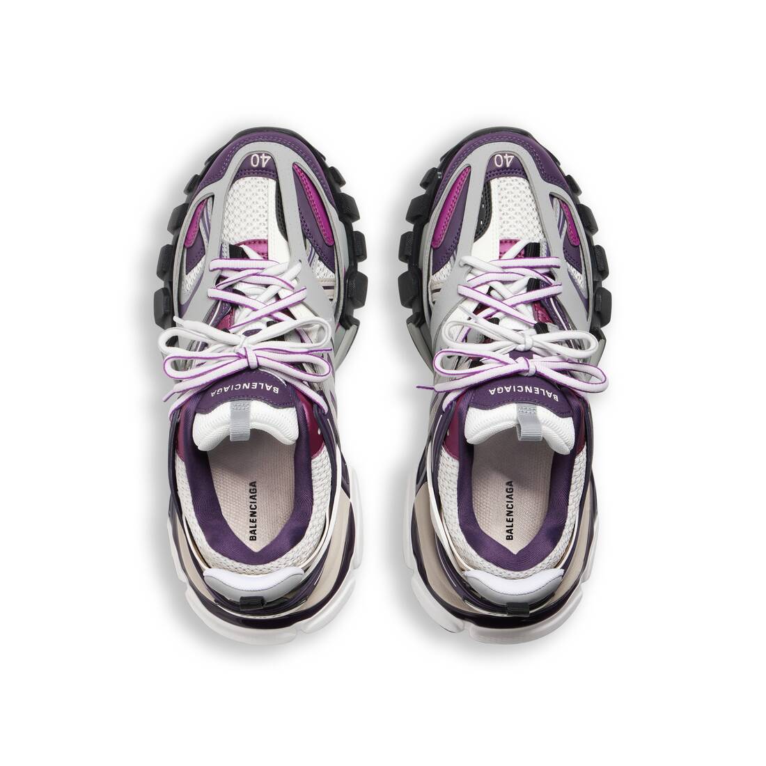 Women’s Track Sneaker in Grey/purple - Image 6